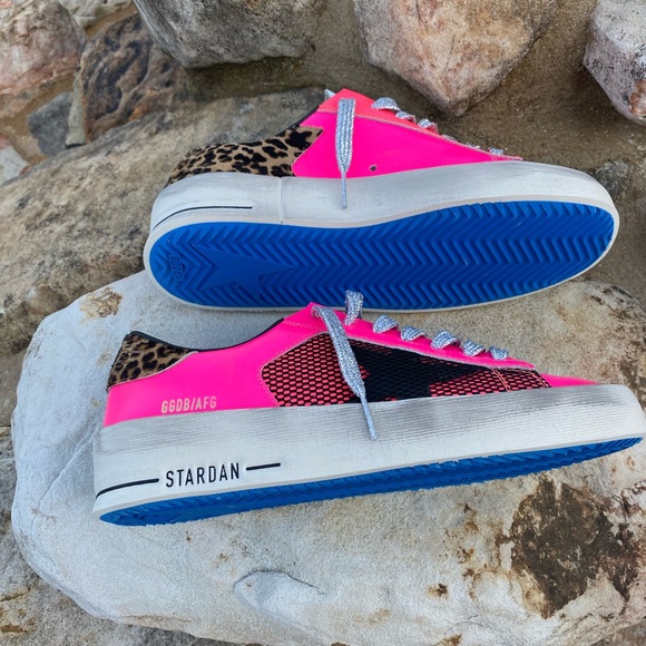 Golden Goose Shoes Golden Goose Hot Pink Leopard Stardans Poshmark